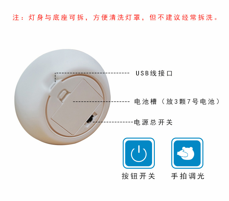 硅胶小夜灯