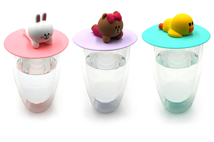卡通硅胶杯盖